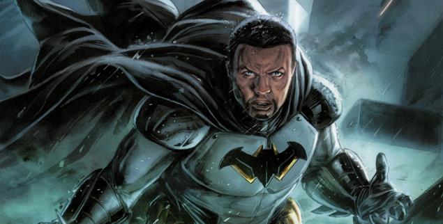 Schwarzer Batman: John Ridley, der das Drehbuch zu »12 Years a Slave« schrieb, schuf eine eigene Storyline mit einem afroamerikanischen Batman. Der Comicverlag DC gab ihm weitestgehende erzählerische Freiheiten. Die Verkaufszahlen waren ernüchternd niedrig. (Abbildung: © 2024 DC Comics / Dough Braithwaite Batman by John Ridley)