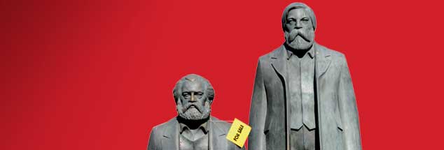 Wenn sie wüssten, was aus ihren Ideen geworden ist: Marx- und Engels-Statuen in Berlin (Foto: pa/Gambarini)