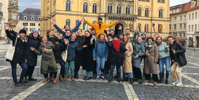 Vielfalt fördern: Stipendiatinnen und Stipendiaten der GFPS bei einem Treffen in Zittau (Foto: Privat)